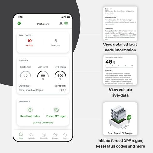 أداة مسح OTR Diagnostics HD (محول 2025 محدث): القسري القسري ، وقراءة وإعادة ضبط الأعمدة/p-codes ، والبيانات الحية ، والأوامر ثنائية الاتجاه ، وتاريخ الصدع. iOS/Android ، اشتراك لمدة عام ، دعم قسط. in Saudi Arabia