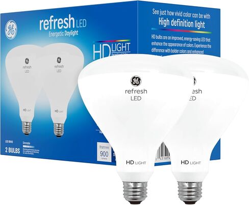 مصابيح GE Refresh LED، 65 وات، ضوء النهار، BR40 الأضواء الكاشفة الداخلية (عبوتان) in Saudi Arabia