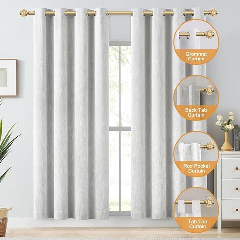 Curtain Rods for Windows,1 Inch Adjustable Window Curtain Rod, Curtain Rod Set with Luxury Crystal Translucent Finials for Bedroom, Living Room (Black, 28-80in) in Kuwait