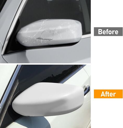 Moonlinks Compatible with Nissan Altima 2013 2014 2015 2016 2017 2018 Mirror Cover Replacement, White Mirror Cap Trim Without Turn Signal Light for Right Passenger Side in Saudi Arabia