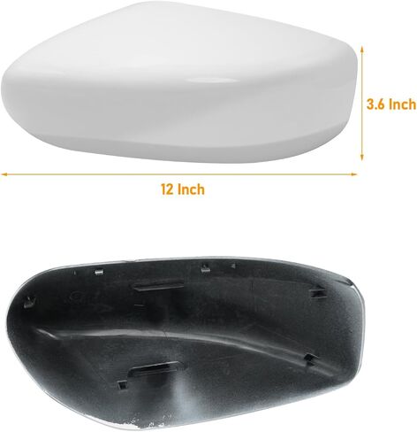 Moonlinks Compatible with Nissan Altima 2013 2014 2015 2016 2017 2018 Mirror Cover Replacement, White Mirror Cap Trim Without Turn Signal Light for Right Passenger Side in Saudi Arabia