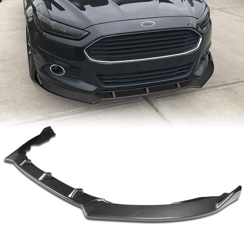 5pcs Combo الأمامية المصد قدم الجسم الشفاه + امتدادات التنورة الجانبية تم توافقها مع 2013-2016 Ford Fusion/Mondeo 2014 (Carbon) in Saudi Arabia