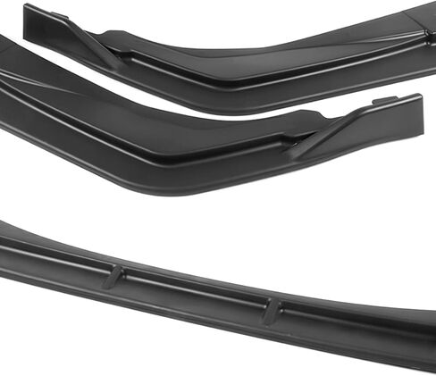 Stay-Tuned, 5PCS ABS STP-Style Front Bumper Lip Spoiler Body Kit + Universal 31" x 4" Side Skirts, Compatible with 2020-2024 Toyota Corolla XSE/SE Model Only, Exterior Accessory (Unpainted Black) in Kuwait