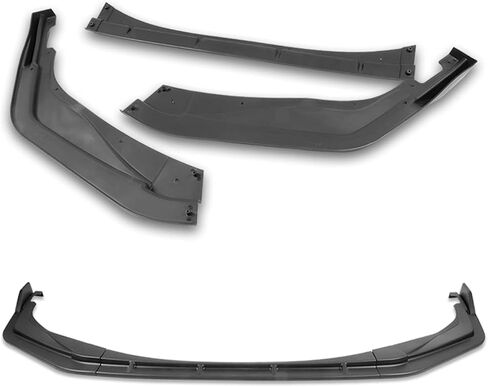 Stay-Tuned, 5PCS ABS STP-Style Front Bumper Lip Spoiler Body Kit + Universal 31" x 4" Side Skirts, Compatible with 2020-2024 Toyota Corolla XSE/SE Model Only, Exterior Accessory (Unpainted Black) in Kuwait