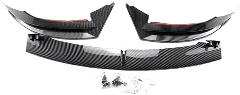 Front Bumper Lip for Model 3 2017-2023 Premium ABS Body Kit Mods Accessories (Style A, Glossy Black) in Saudi Arabia