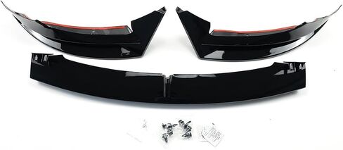 Front Bumper Lip for Model 3 2017-2023 Premium ABS Body Kit Mods Accessories (Style A, Glossy Black) in Saudi Arabia