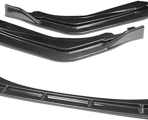 Stay-Tuned, 5PCS ABS STP-Style Front Bumper Lip Spoiler Body Kit + Universal 31" x 4" Side Skirts, Compatible with 2020-2024 Toyota Corolla XSE/SE Model Only, Exterior Accessory (Unpainted Black) in Kuwait