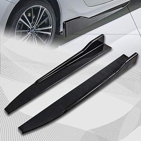 Stay-Tuned, 5PCS ABS STP-Style Front Bumper Lip Spoiler Body Kit + Universal 31" x 4" Side Skirts, Compatible with 2020-2024 Toyota Corolla XSE/SE Model Only, Exterior Accessory (Unpainted Black) in Kuwait