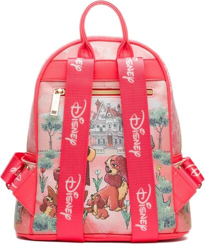 Disney Lady And The Tramp At Tony's Restaurant 11" Vegan Leather Fashion Mini Backpack in Saudi Arabia