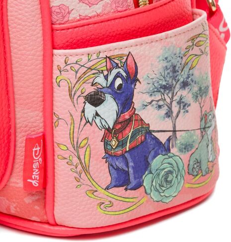Disney Lady And The Tramp At Tony's Restaurant 11" Vegan Leather Fashion Mini Backpack in Saudi Arabia
