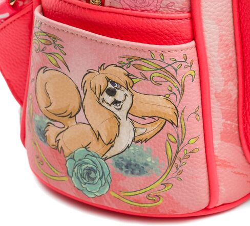 Disney Lady And The Tramp At Tony's Restaurant 11" Vegan Leather Fashion Mini Backpack in Saudi Arabia