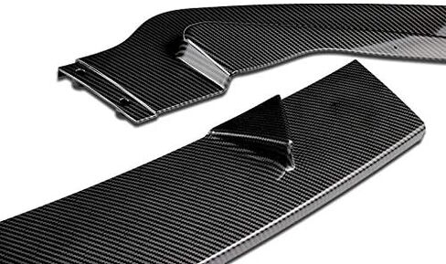 Q1-Tech ، Lip الأمامي المصدٍ ملائمة للتوافق مع 2014-2017 Infiniti Q50 ، Arbor Most Spoiler Air Body Body Kit Plainted Glossy Carbon Lives ABS ، 2015 2015 (Premium-Style) in Saudi Arabia