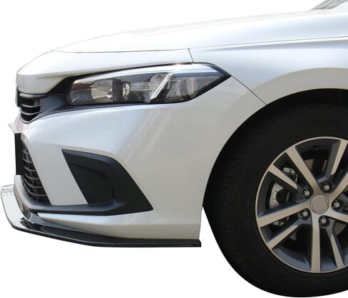 Ikon Motorsports ، الشفة الأمامية الوفير المتوافقة مع 2022-2024 هوندا سيفيك 11th Gen 4-Door Sedan & Hatchback ، ألياف الكربون طباعة RS نمط PP الوفير الأمامي السفلي الشفاه الجسم in Saudi Arabia
