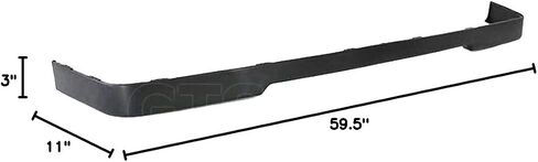 متوافق مع/استبدال الشفة الأمامية ، MT Style PU Front Lip Spoilder Black ، Fits 1984 1985 1986 1987 1988 1989 1990 1991 1992 BMW E30 3-Series Coupe ، Sedan in Saudi Arabia