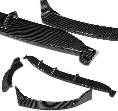 Q1-TECH, Front Bumper Lip fit for Compatible with Mercedes Benz E-Class E43 AMG E200 E250 E300 E350 E400 E450 W213 (2017-2020), Front Lip Spoiler Air Chin Body Kit Splitter (Painted Carbon) in Kuwait