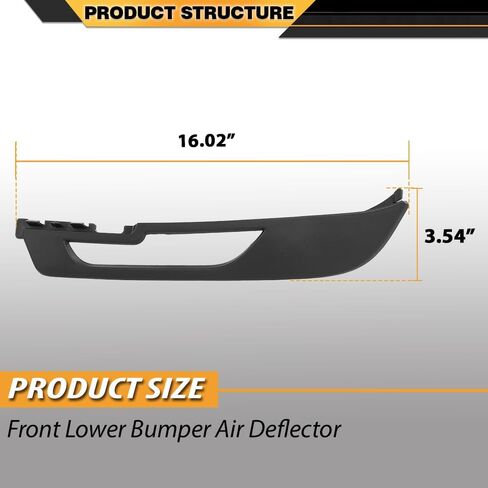 Front Lower Bumper Air Deflectors Compatible with Land Rover Range Rover Evoque Non-Sport L538 2016-2019, LR071805, 1 Pair in Saudi Arabia