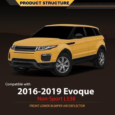 Front Lower Bumper Air Deflectors Compatible with Land Rover Range Rover Evoque Non-Sport L538 2016-2019, LR071805, 1 Pair in Saudi Arabia