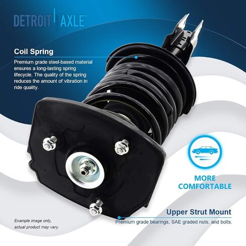 Detroit Axle - تبختر الخلفي الأيمن لشيفروليه Impala Monte Carlo Pontiac Grand Prix Buick allure lacrosse ، STRUTS STRUT STRUT و COIL SPRING REPRICE SENDENSION [16 "عجلات فقط] in Saudi Arabia