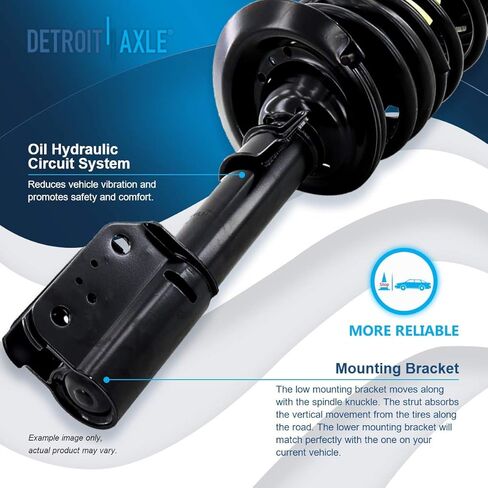 Detroit Axle - تبختر الخلفي الأيمن لشيفروليه Impala Monte Carlo Pontiac Grand Prix Buick allure lacrosse ، STRUTS STRUT STRUT و COIL SPRING REPRICE SENDENSION [16 "عجلات فقط] in Saudi Arabia