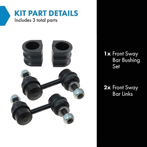 TRQ Front Suspension Kit Sway Bar Bushing Set Sway Bar Stabilizer Link Compatible with 2004-2010 INFINITI QX56 2005-2015 Nissan Armada 2004 Pathfinder Armada in Saudi Arabia