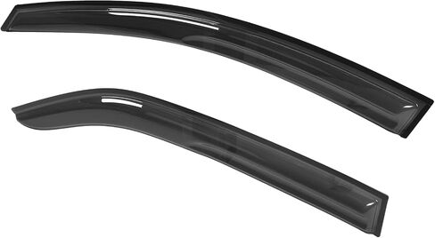 Window Visor Compatible with 2009-2013 Kia Forte Sedan, Acrylic Smoke Tinted & Semi-Transparent Sun Rain Wind Guards Shield Vent by IKON MOTORSPORTS, 2010 2011 2012 in Saudi Arabia