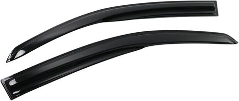IKON MOTORSPORTS Tape On External Window Visor, Compatible with 2003-2006 Mitsubishi Outlander, Acrylic Smoke Tinted & Semi-Transparent Sun Rain Shade Guard Wind Vent Air Deflector in Saudi Arabia
