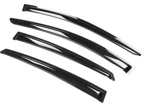 Ikon Motorsports ، Window Visor المتوافق مع 2016-2019 Chevy Chevrolet Volt ، دخان Tint Rain Sun Guard Venter Deflector 4pcs ، 2017 2018 in Saudi Arabia
