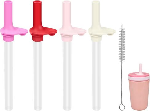 Replacement Straws Compatible with Zak 15oz Water Bottle,Reusable Straw with Cleaning Brush (Light blue-4 Pack) in Saudi Arabia