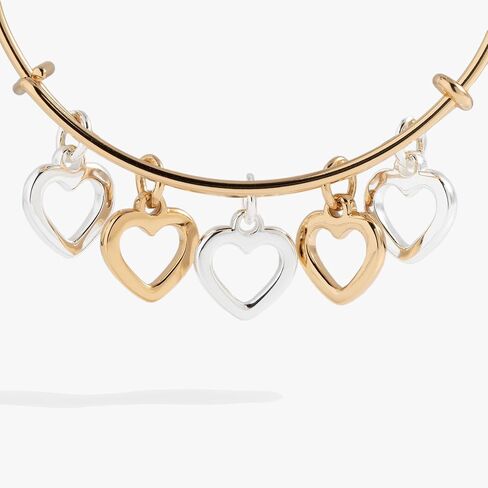 Alex and Ani Hearts Multi-Charm Bangle in Saudi Arabia