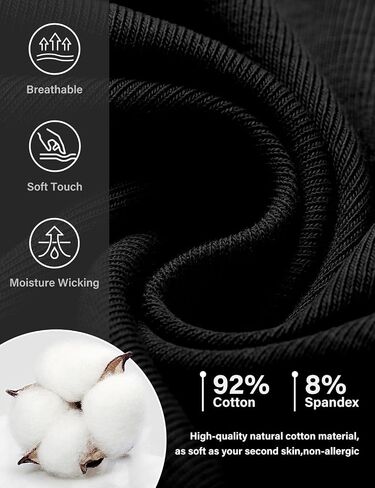 Arjen Kroos Mens Cotton Boxer Briefs Breathable Pouch Underwear with Opening Fly 3 Pack in Saudi Arabia
