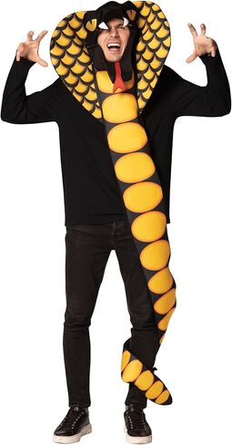 Rasta Imposta Cobra Snake Costume Snake Karate Party Dress Up Cosplay Halloween Costumes, Adult One Size in Saudi Arabia