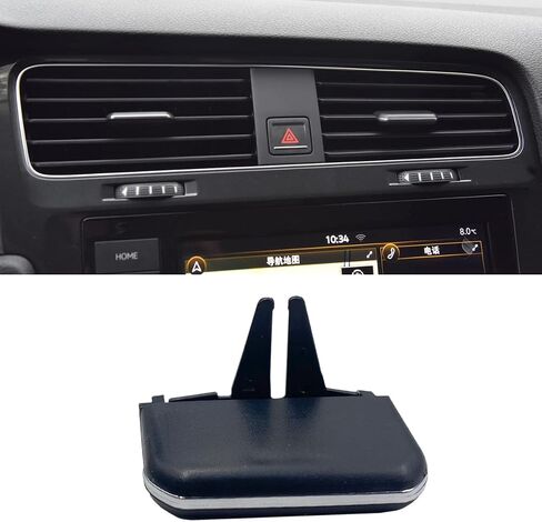 X1 Dashboard Interior Dashboard AC Air Vent Grill Clide Clid Adjust Tab Trim متوافق مع VW Golf 7 7.5 MK7 GTI GTD GTE RLIN in Saudi Arabia