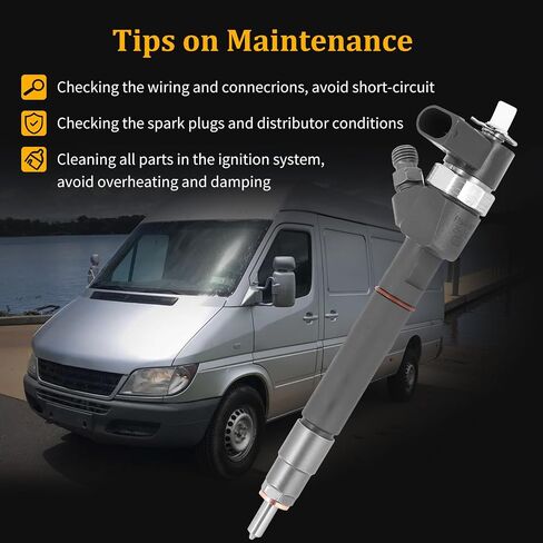 Dokili Diesel Fuel Injector Compatible with Mercedes Dodge Freightliner Sprinter 2500 3500 OM647 2.7L Replace# 0445110162 6470700187 68001837AA in Saudi Arabia