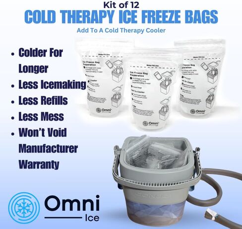 أكياس تجميد الجليد (مجموعة من 12) بواسطة Omni Ice ™ in Saudi Arabia