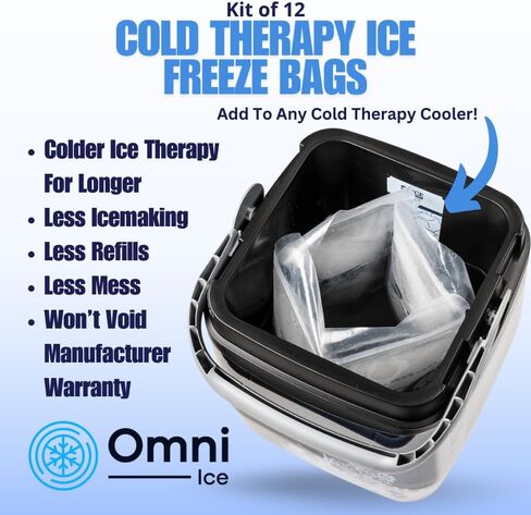 أكياس تجميد الجليد (مجموعة من 12) بواسطة Omni Ice ™ in Saudi Arabia