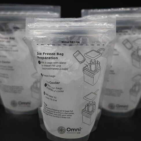 أكياس تجميد الجليد (مجموعة من 12) بواسطة Omni Ice ™ in Saudi Arabia