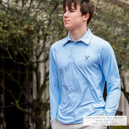ChalkTalkSPORTS Baseball Long Sleeve Polo Shirts | Baseball Performance Polo | Youth & Adult Sizes in Saudi Arabia