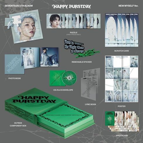 SEVENTEEN HAPPY BURSTDAY 5th Album Standard Photobook Ver (NEW ESCAPE + NEW MYSELF + NEW BURSTDAY 3 VER SET) in Saudi Arabia