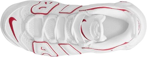 Nike Air More Uptempo Little Kids Size - 2.5 White/Varsity Red in Saudi Arabia