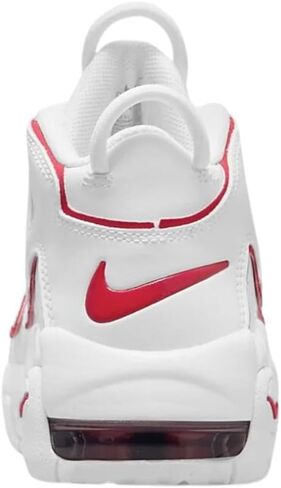 Nike Air More Uptempo Little Kids Size - 2.5 White/Varsity Red in Saudi Arabia