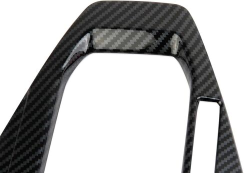 غطاء لوحة تحكم Center Console Cover Cover Accessories لعام 2024-2025 Ford Mustang (الترس التلقائي ، نمط ألياف الكربون) in Saudi Arabia