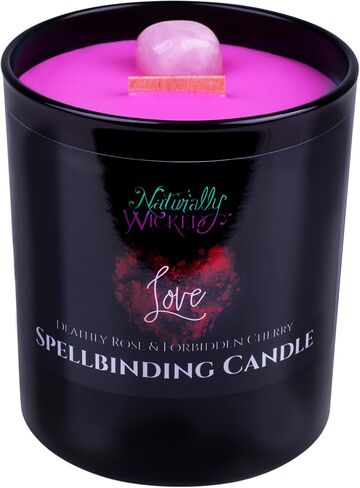 Naturally Wicked Spellbinding Love Candle with Crystal, Wood Wick & Gift Box in Saudi Arabia