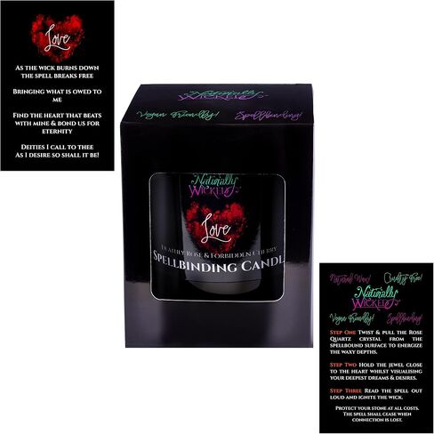 Naturally Wicked Spellbinding Love Candle with Crystal, Wood Wick & Gift Box in Saudi Arabia