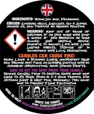 Naturally Wicked Spellbinding Love Candle with Crystal, Wood Wick & Gift Box in Saudi Arabia