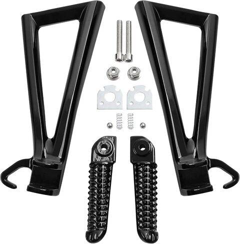 tct-motorparts الأوتاد السوداء في قدم الراكب الخلفي قوس الراحة من أجل yamaha yzf-r6 yzf r6 06-16 in Kuwait