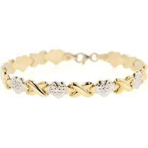 Sterling Silver XOXO Friendship and Relationship Bracelet, Necklace OR Set of both in Kuwait