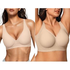 Oeak Womens Deep v Bras Wireless & Wireless Bras Pige 3XL in Kuwait