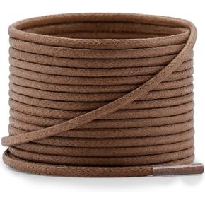 YJRVFINE Round Waxed Shoe Laces: Thin Oxford Dress Shoelaces for Boots 2 Pair in Saudi Arabia