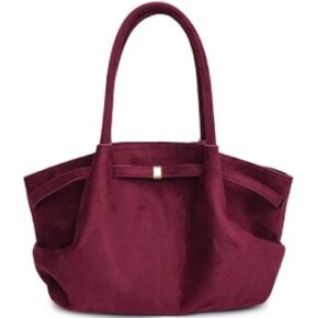 Makukke Faux Suede Tote Bag for Women, Hobo Handbag Women Vintage Shoulder Bag Purse for Work Office Travel in Kuwait