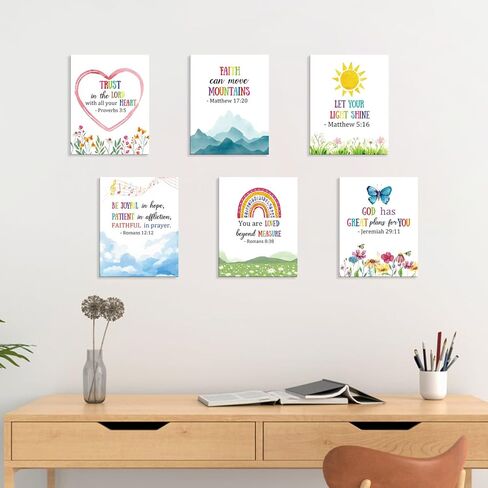 HOURIA Science Canvas Wall Art,Colorful Chemistry Physics Posters,Set of 6 (8"x10" Framed)Inspirational Positive Quotes Art Print,Science Bulletin Board Sets Wall Decor for Classroom,Middle School,Lab in Kuwait